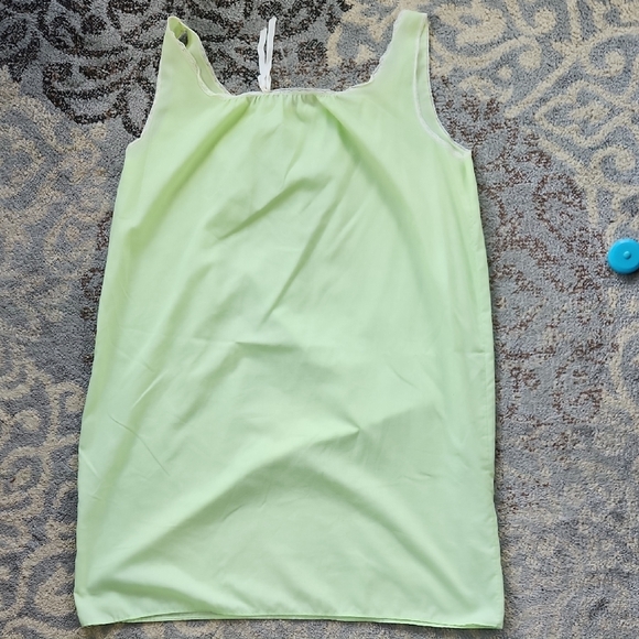 Vintage 2 Piece Nightgown Robe Set with Lace Trim Light Green - Picture 6 of 6